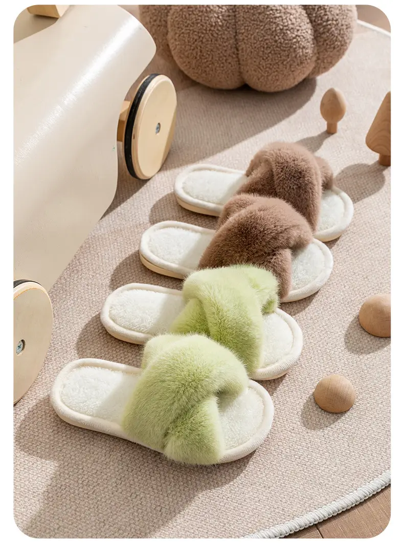 2023 cotton slippers children's women's winter foot excrement feeling floor Mao Mao slippers home home anti-slip manufacturers wholesale — feature 17