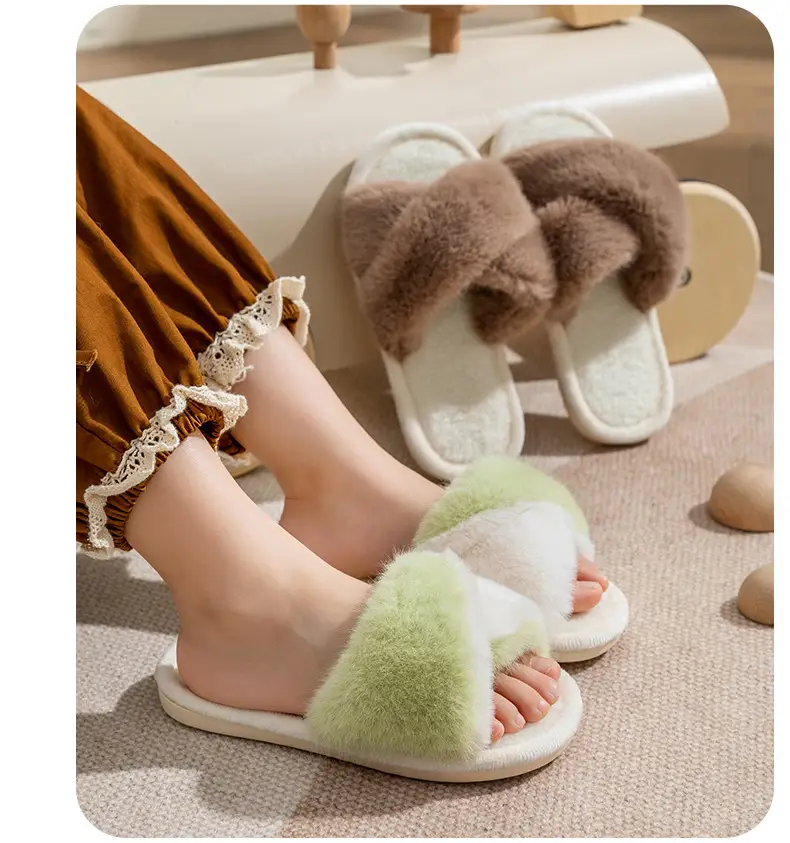 2023 cotton slippers children's women's winter foot excrement feeling floor Mao Mao slippers home home anti-slip manufacturers wholesale — feature 20