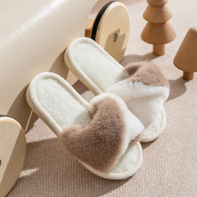 2023 cotton slippers children's women's winter foot excrement feeling floor Mao Mao slippers home home anti-slip manufacturers wholesale