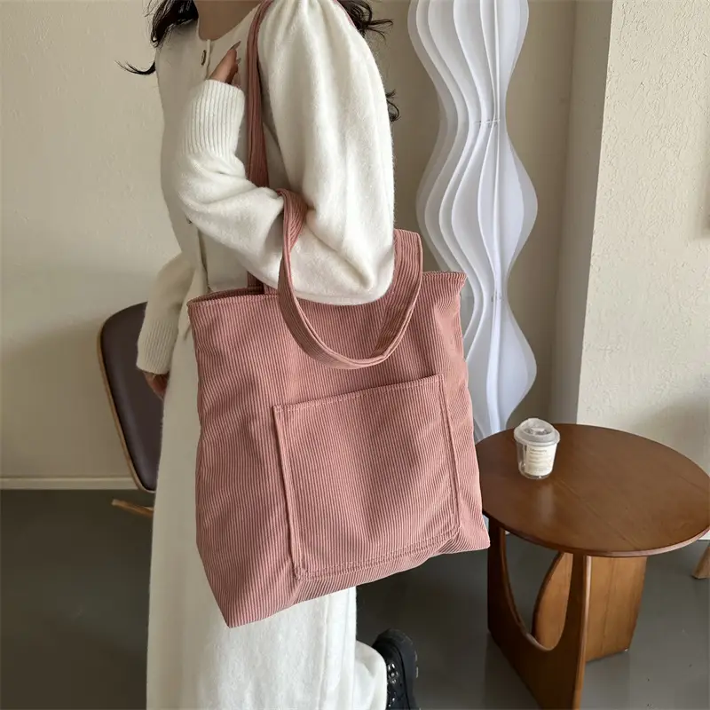 Large Capacity Korean Style Shoulder Bag Tote - Image 6
