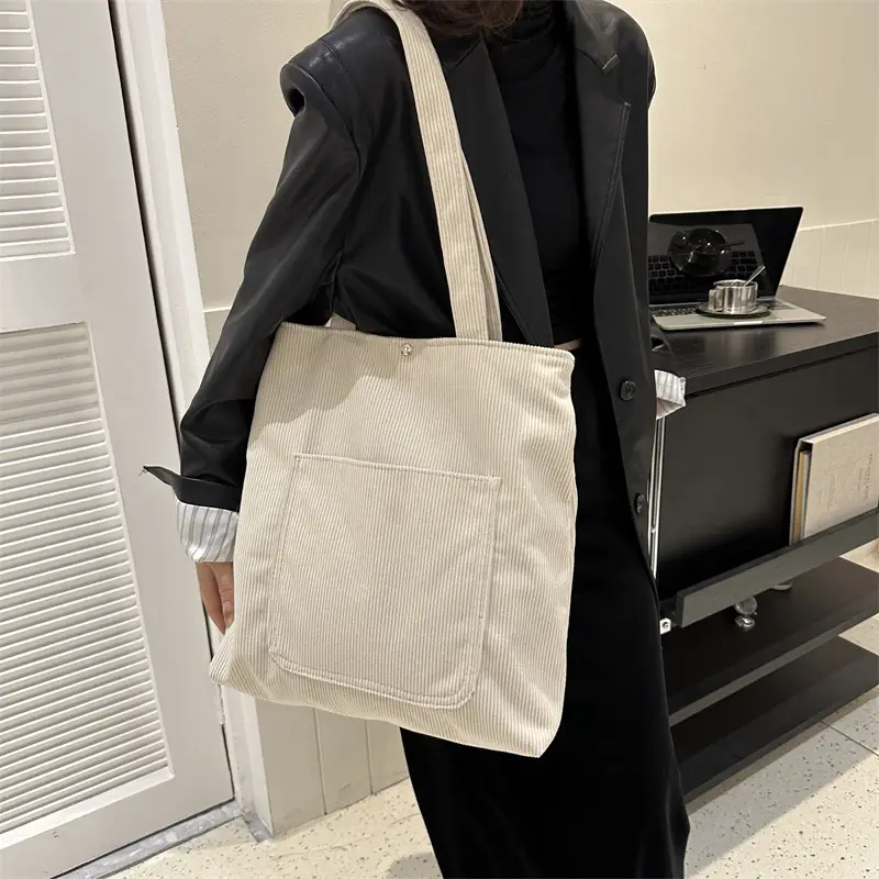 Large Capacity Korean Style Shoulder Bag Tote - Image 8