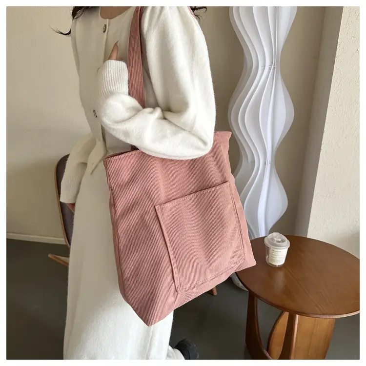 Large Capacity Korean Style Shoulder Bag Tote — feature 11