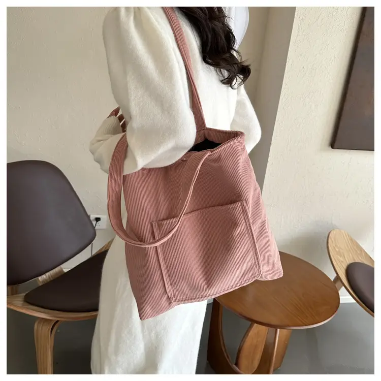 Large Capacity Korean Style Shoulder Bag Tote — feature 12