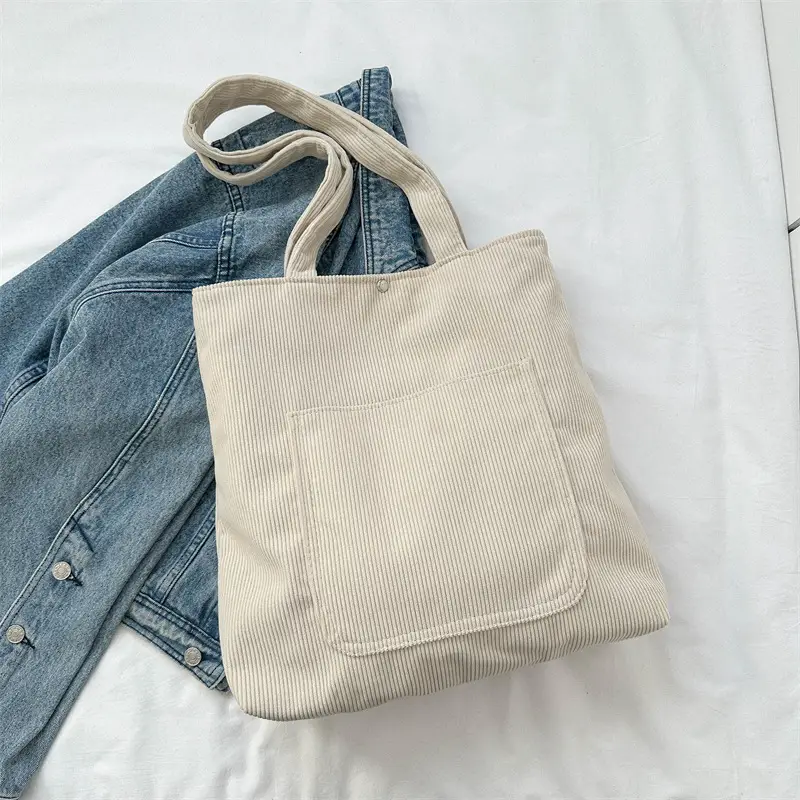 Large Capacity Korean Style Shoulder Bag Tote - Image 3