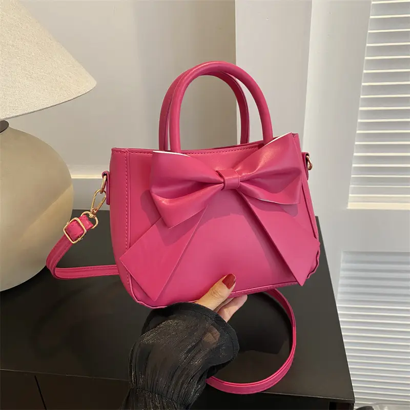 Black Bow Shoulder Messenger Bag for Women 2023 - Image 7