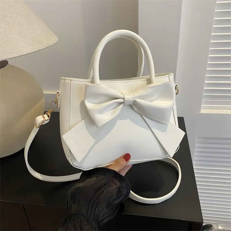 Black Bow Shoulder Messenger Bag for Women 2023 - Image 8