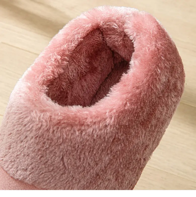 Factory new warm heel cotton slippers home indoor and outdoor wear thick bottom non-slip cotton shoes wholesale can be delivered on behalf of one piece — feature 8