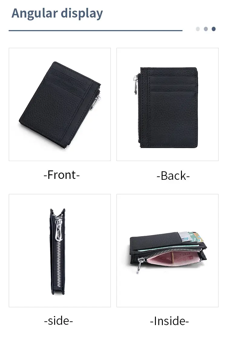 Ultra-thin Multi Color Leather RFID Wallets — feature 10