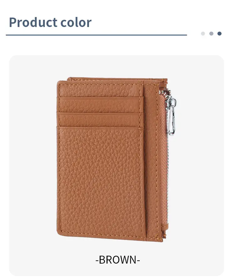 Ultra-thin Multi Color Leather RFID Wallets — feature 11