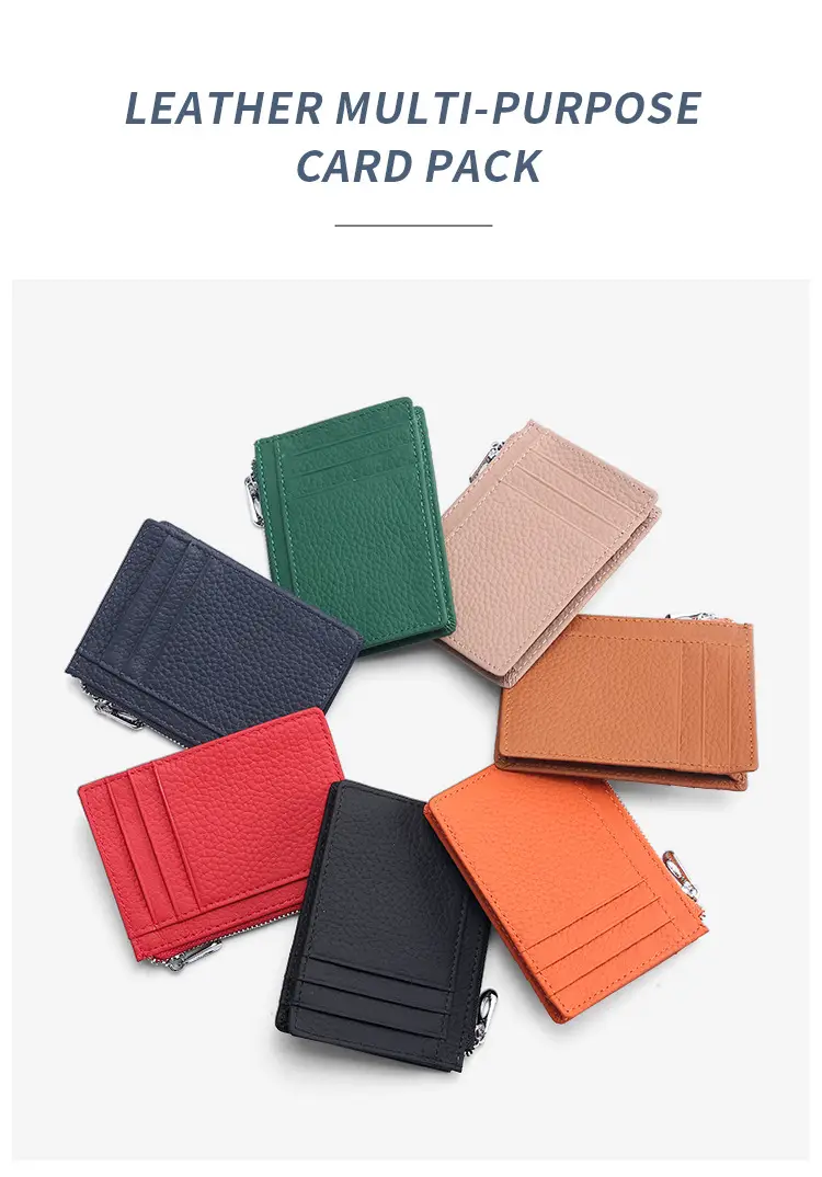 Ultra-thin Multi Color Leather RFID Wallets — feature 2