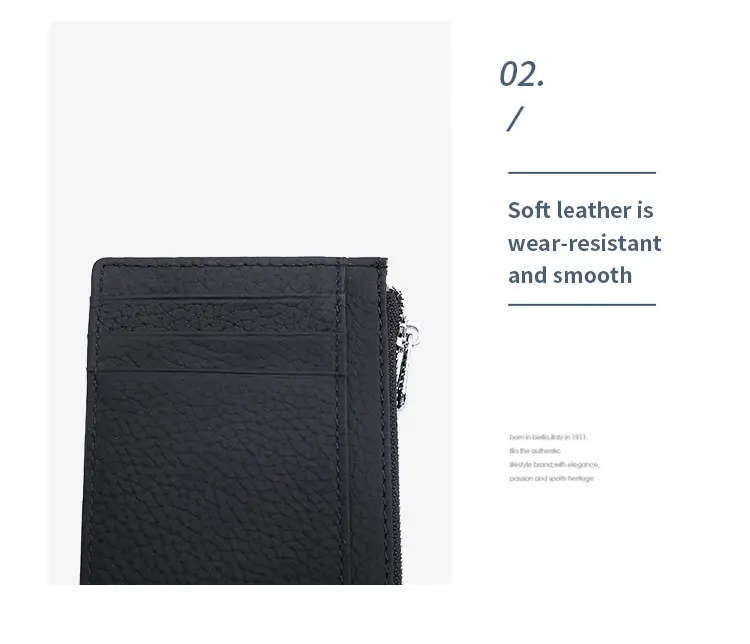 Ultra-thin Multi Color Leather RFID Wallets — feature 24