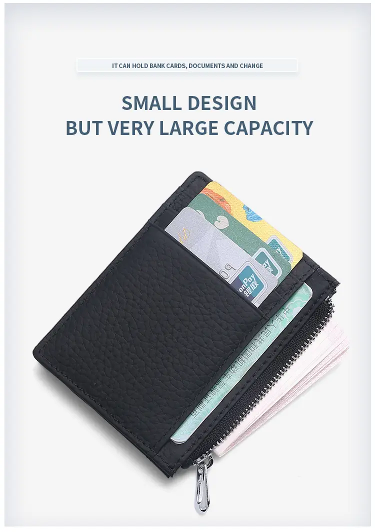 Ultra-thin Multi Color Leather RFID Wallets — feature 4