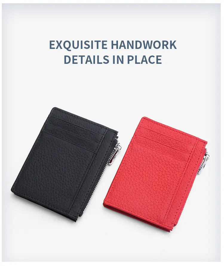 Ultra-thin Multi Color Leather RFID Wallets — feature 5