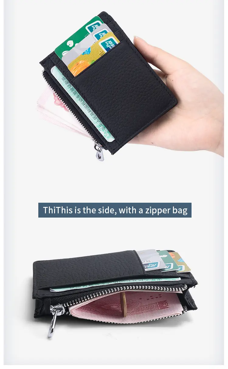 Ultra-thin Multi Color Leather RFID Wallets — feature 7