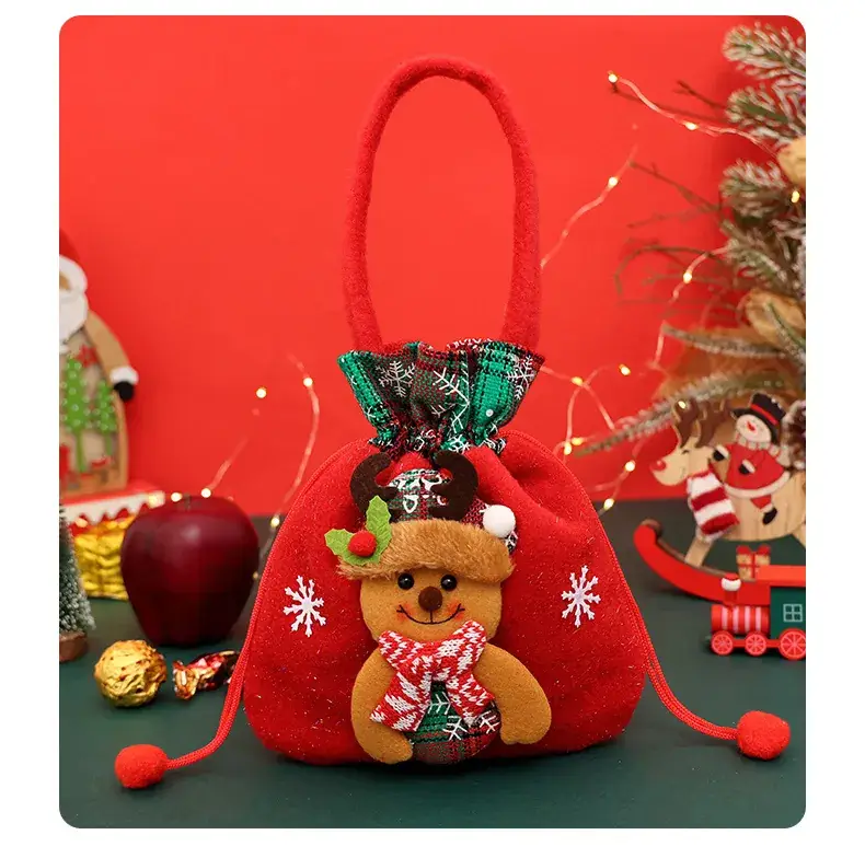 Red Christmas Eve Candy Gift Bag 14x10cm — feature 40
