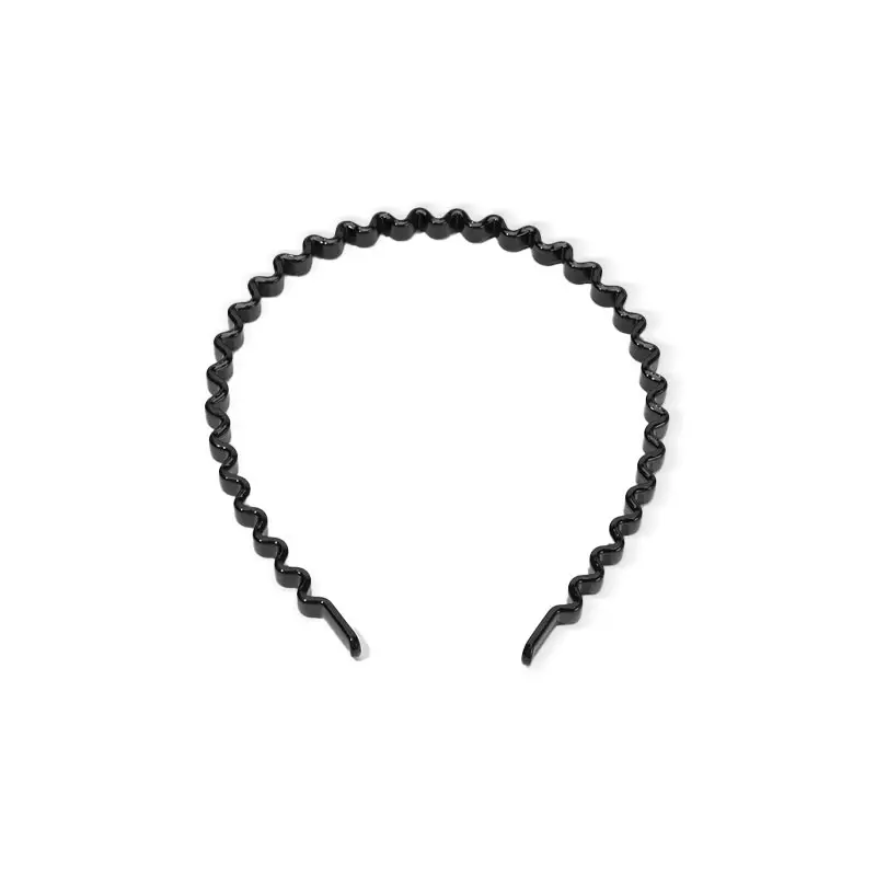 Black Wavy Hair Hoop for Women's Hairpin - Image 7