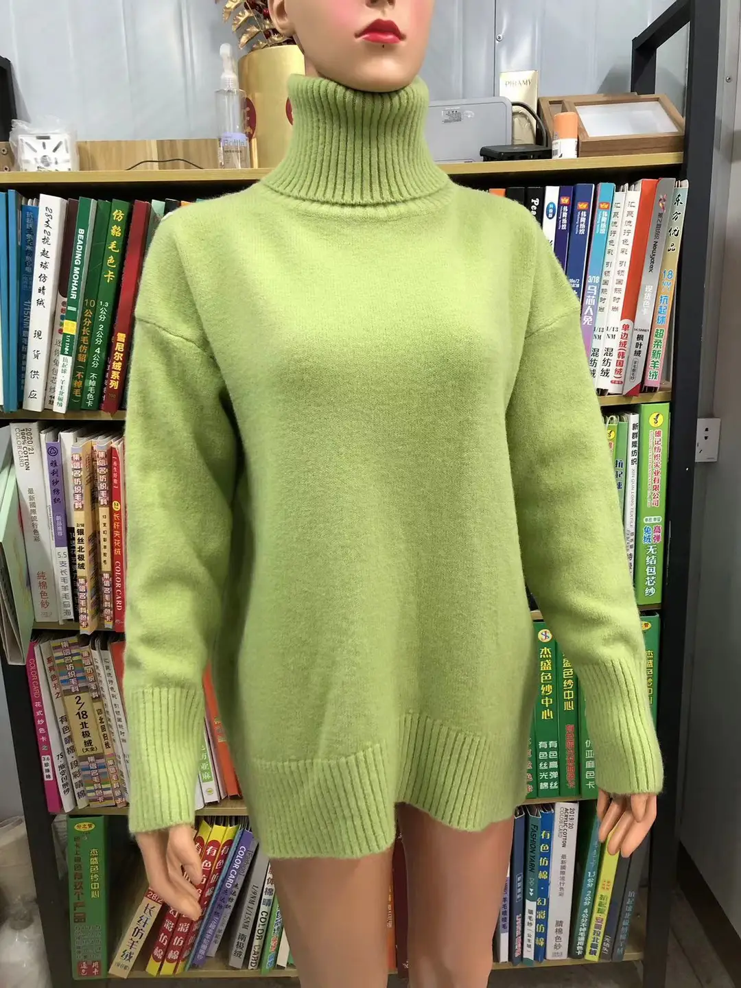 SY655 cross-border Amazon soft and comfortable high lapel solid color pullover not easy to pill solid color trendy Daily — feature 14