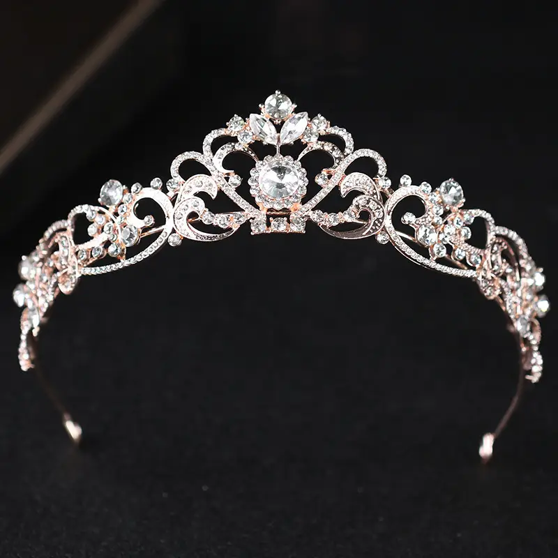 European Style Rhinestone Wedding Crown Hairband - Image 4