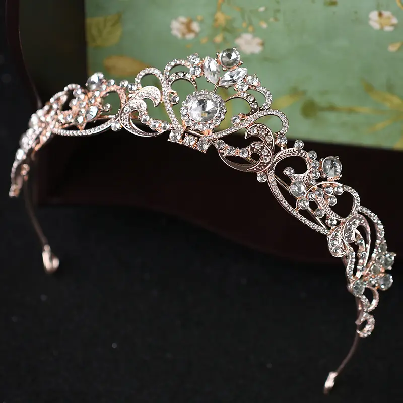 European Style Rhinestone Wedding Crown Hairband - Image 2