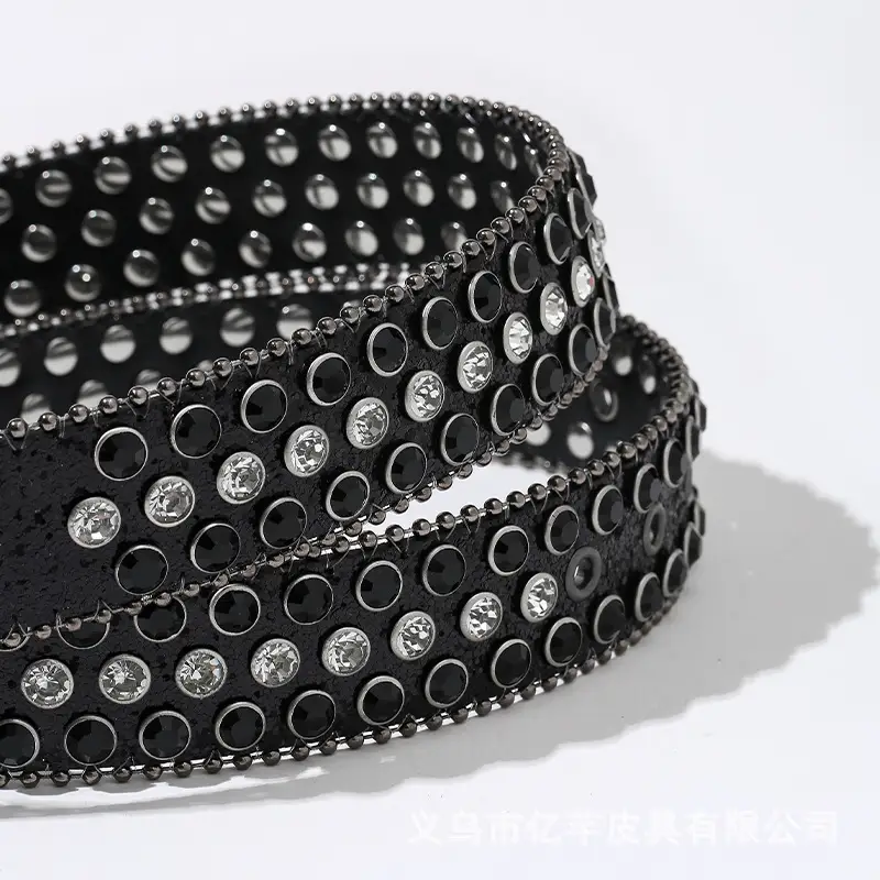 Black Rhinestone Crossbody Belt for Women — feature 10