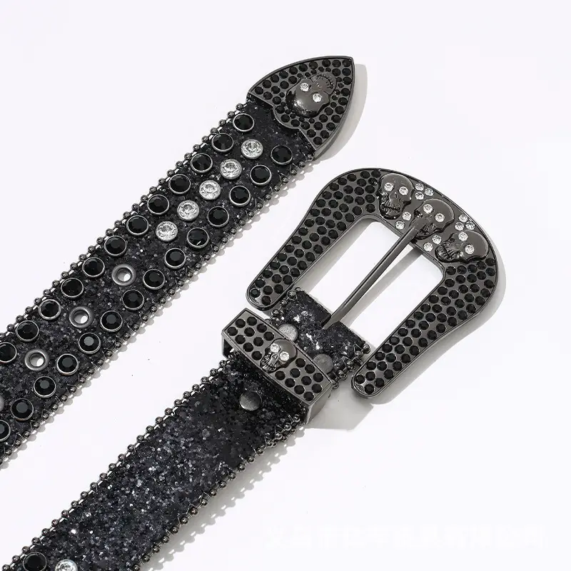 Black Rhinestone Crossbody Belt for Women — feature 11