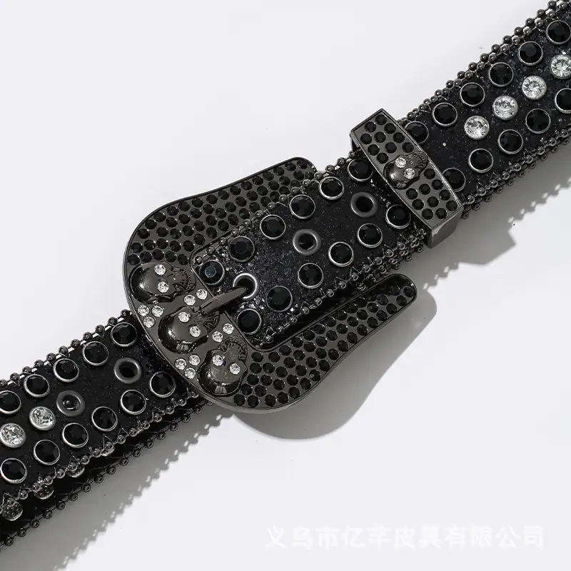 Black Rhinestone Crossbody Belt for Women — feature 7