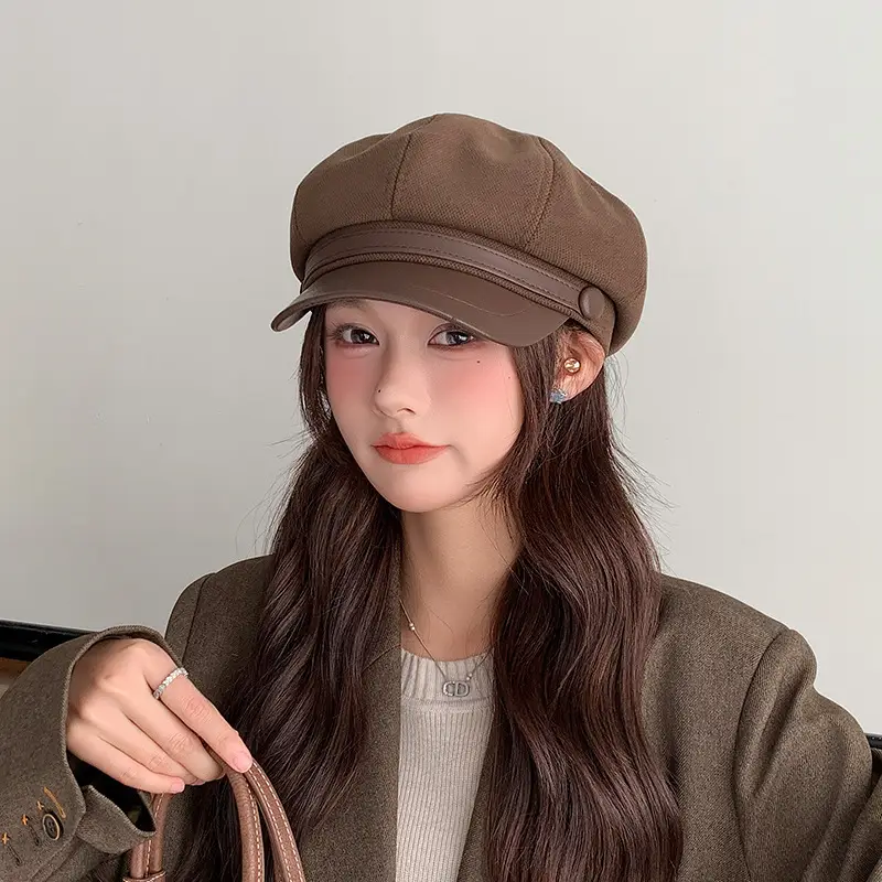 Japanese Style Woolen Duck Tongue Hat for Women - Image 6