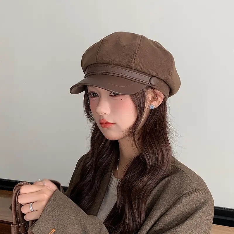 Japanese Style Woolen Duck Tongue Hat for Women — feature 4