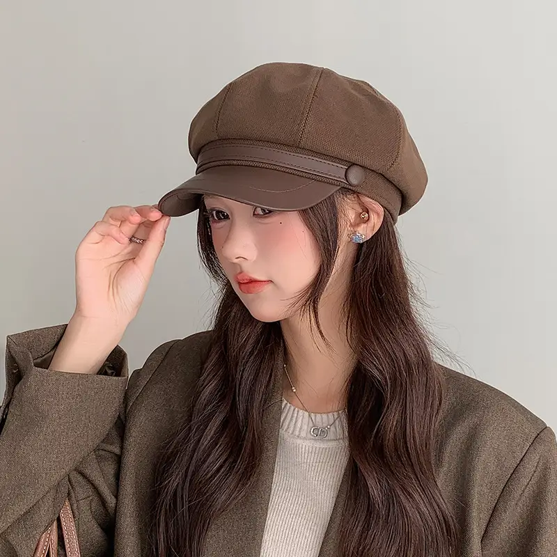 Japanese Style Woolen Duck Tongue Hat for Women — feature 5