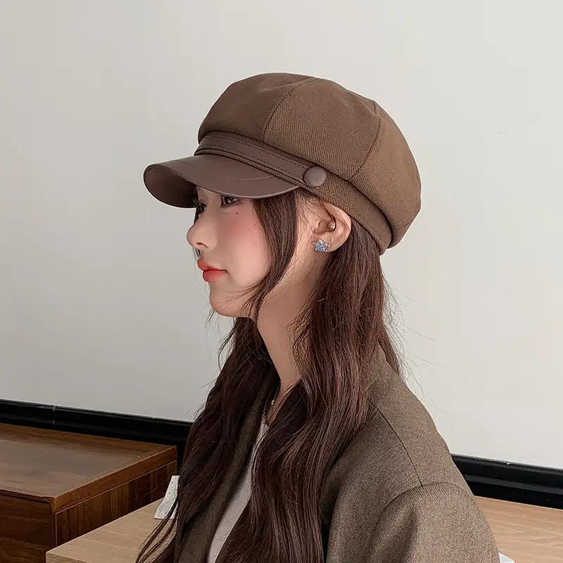 Japanese Style Woolen Duck Tongue Hat for Women — feature 7