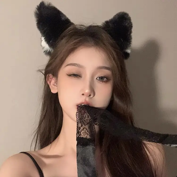 Sweet & Spicy Cat Ears Hair Mask Eye Mask Suit Cos Dressup