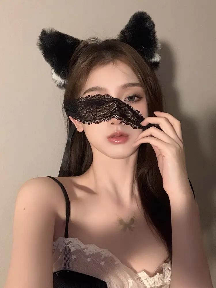 Sweet & Spicy Cat Ears Hair Mask Eye Mask Suit Cos Dressup — feature 1