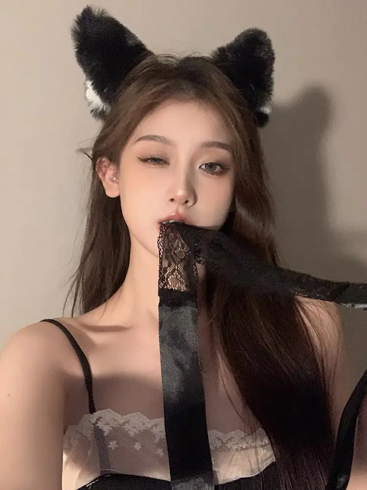 Sweet & Spicy Cat Ears Hair Mask Eye Mask Suit Cos Dressup — feature 3