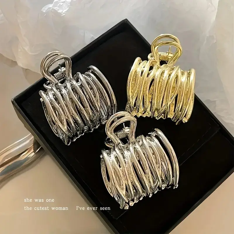 Elegant Cut Out Metal Hairpin for Women