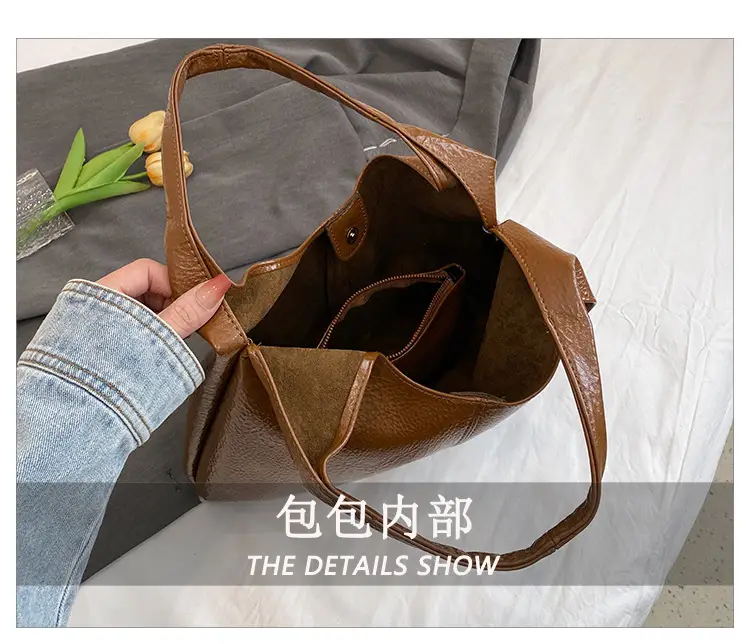 Women's 2023 Soft Leather Underarm Shoulder Bag — feature 12