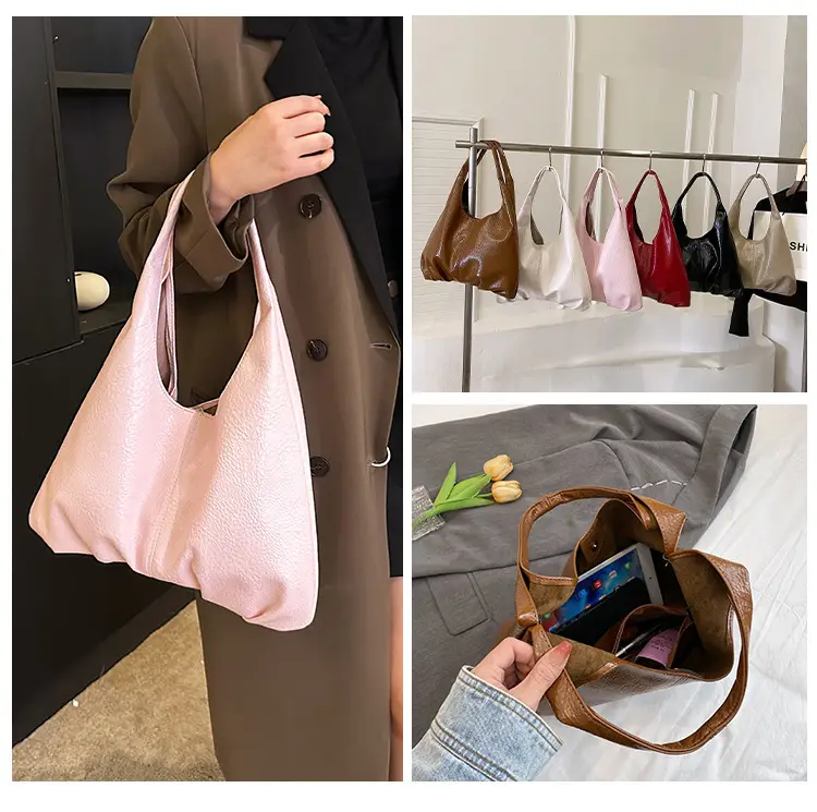 Women's 2023 Soft Leather Underarm Shoulder Bag — feature 16