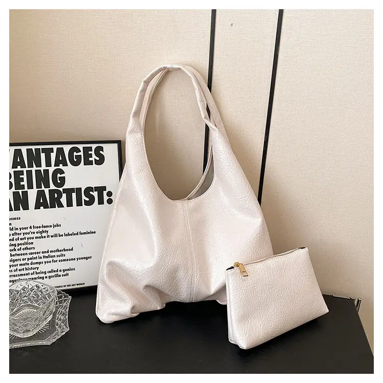 Women's 2023 Soft Leather Underarm Shoulder Bag - Image 3