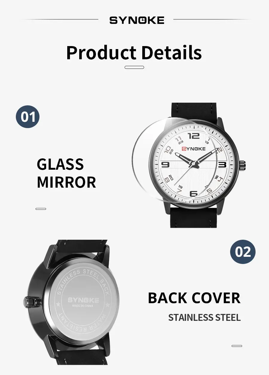 Retro Men's Quartz Watch Olive Belt 120mm — feature 26