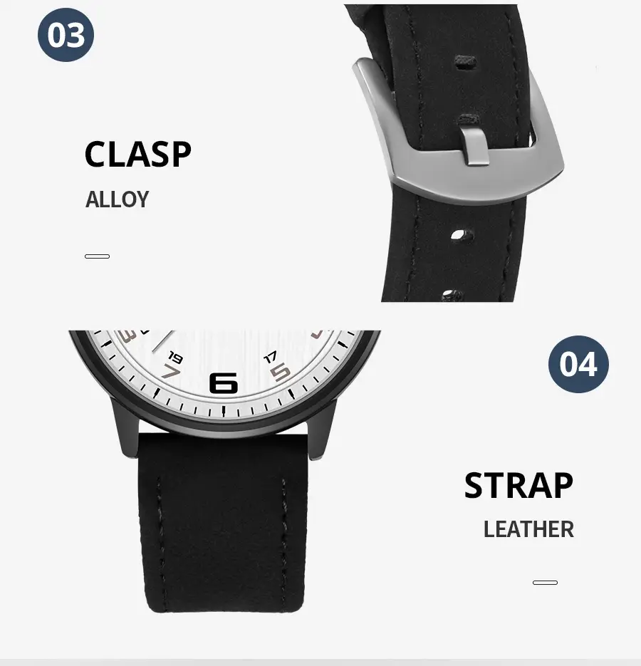Retro Men's Quartz Watch Olive Belt 120mm — feature 27
