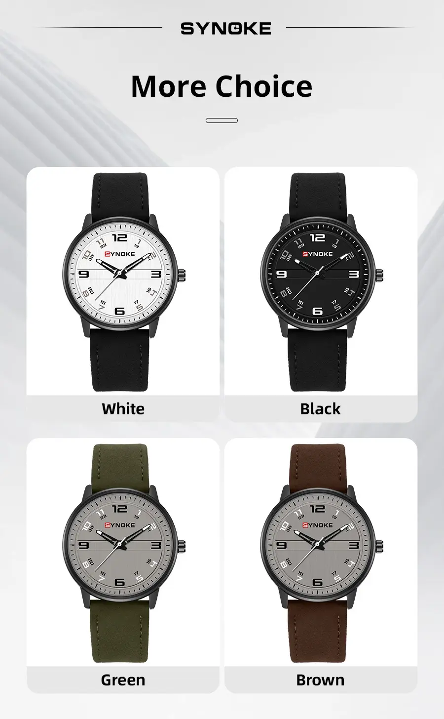 Retro Men's Quartz Watch Olive Belt 120mm — feature 28