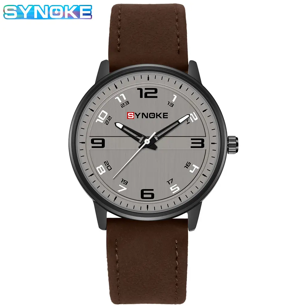 Retro Men's Quartz Watch Olive Belt 120mm - Image 3