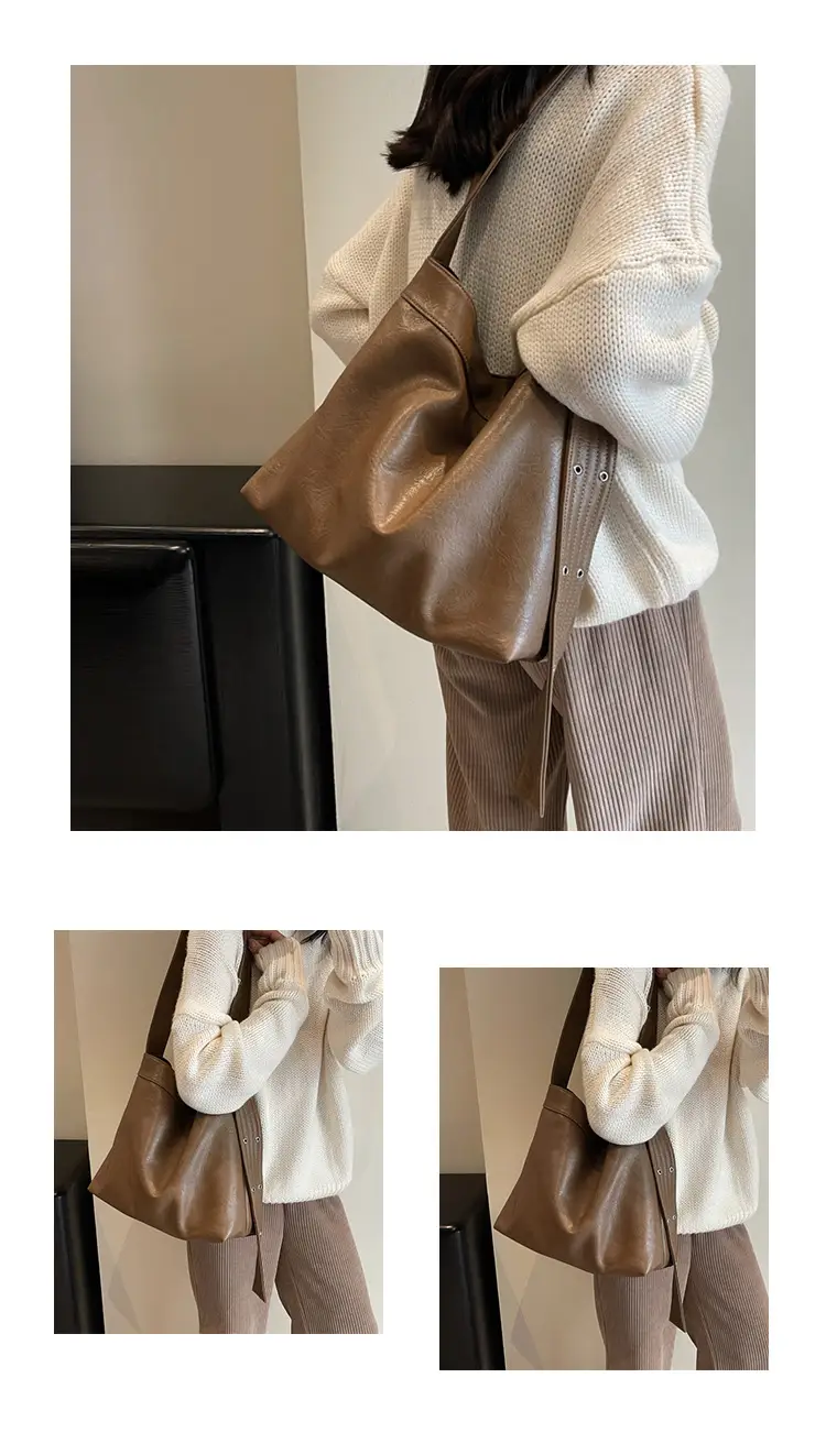 Black Leather Shoulder Bag for Women Winter 2023 — feature 10