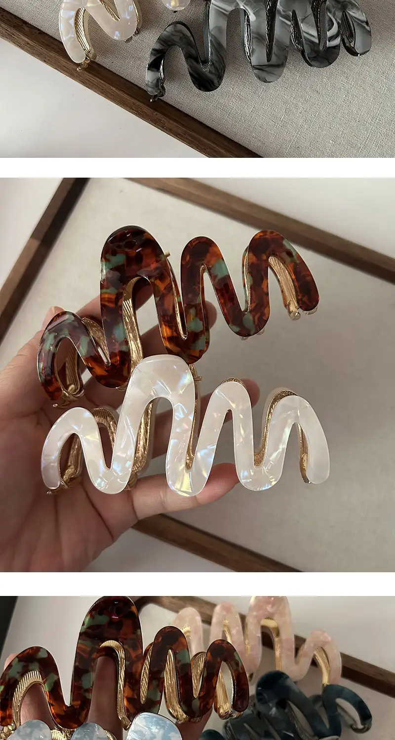 Elegant Pink Acetate Hair Clips for Women — feature 3