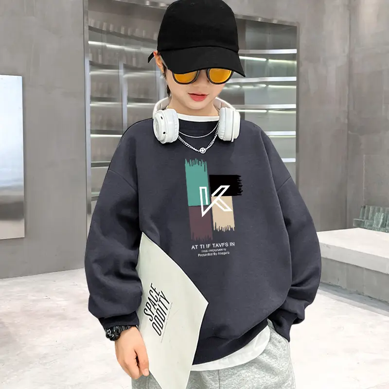White Graphic Sweatshirt for Boys Medium to XL - Image 12