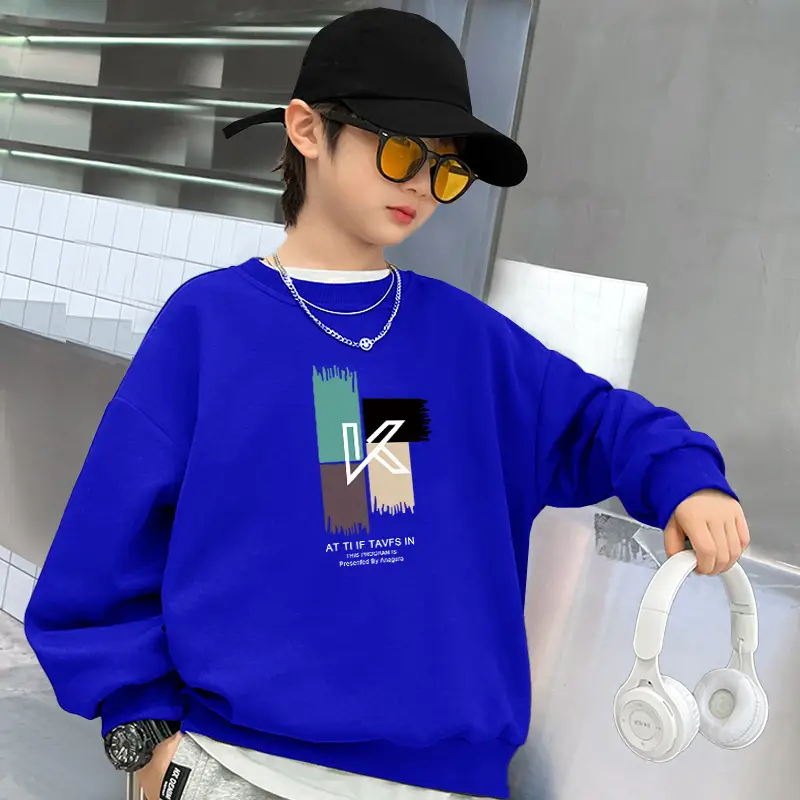 White Graphic Sweatshirt for Boys Medium to XL - Image 3