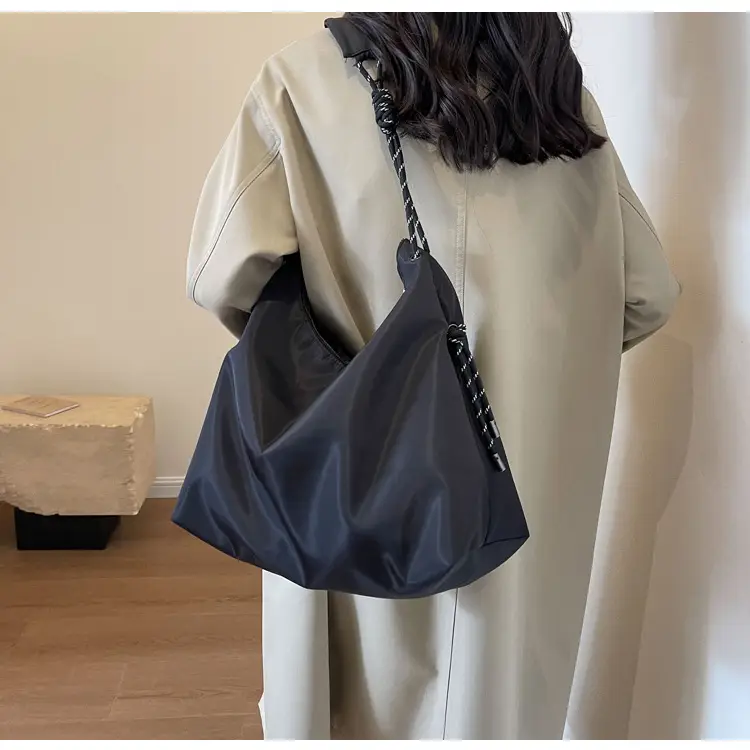 Beige Nylon Shoulder Bag for Students — feature 42