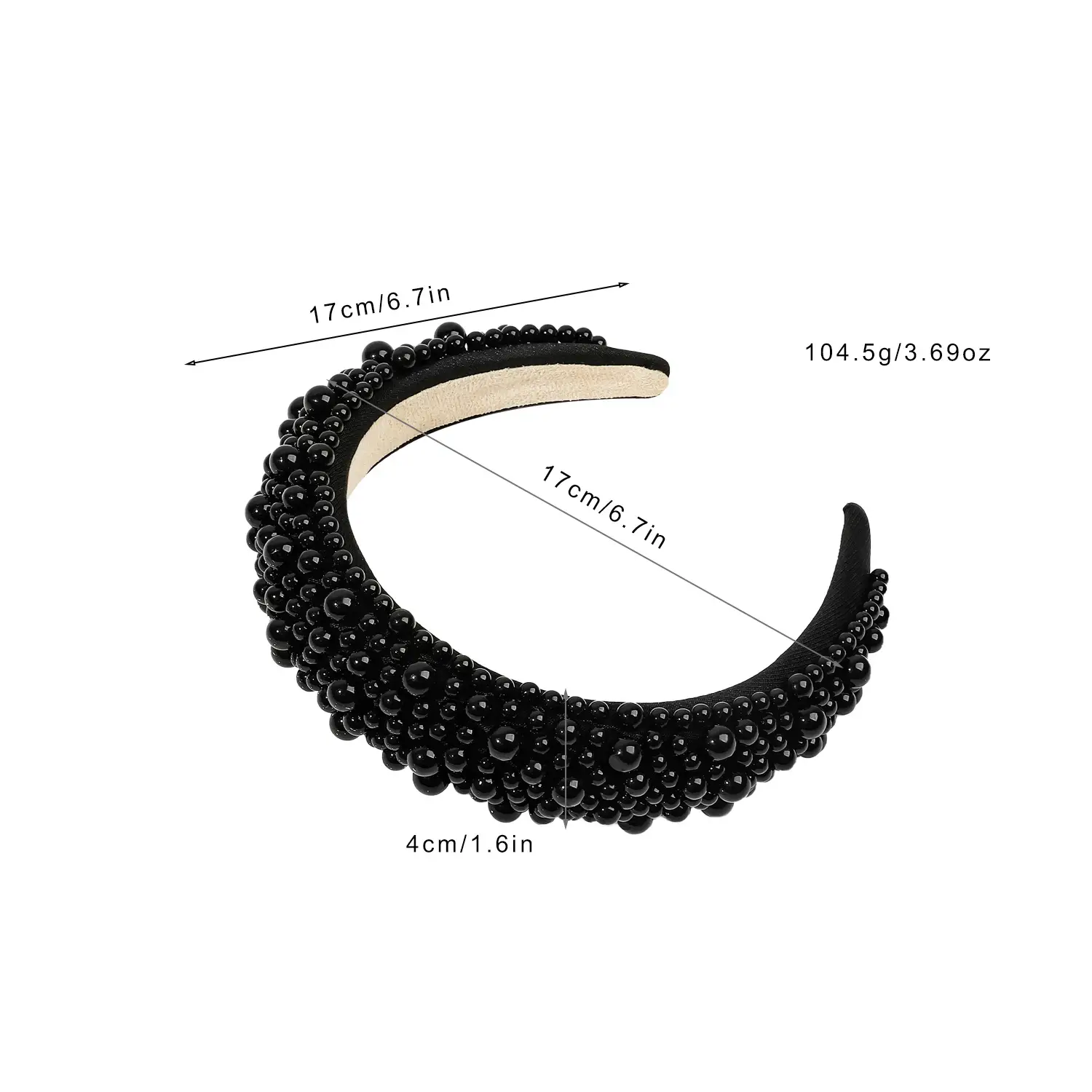 Pink Pearl Skull Top Hairpin with Wide Edge Design - Image 5