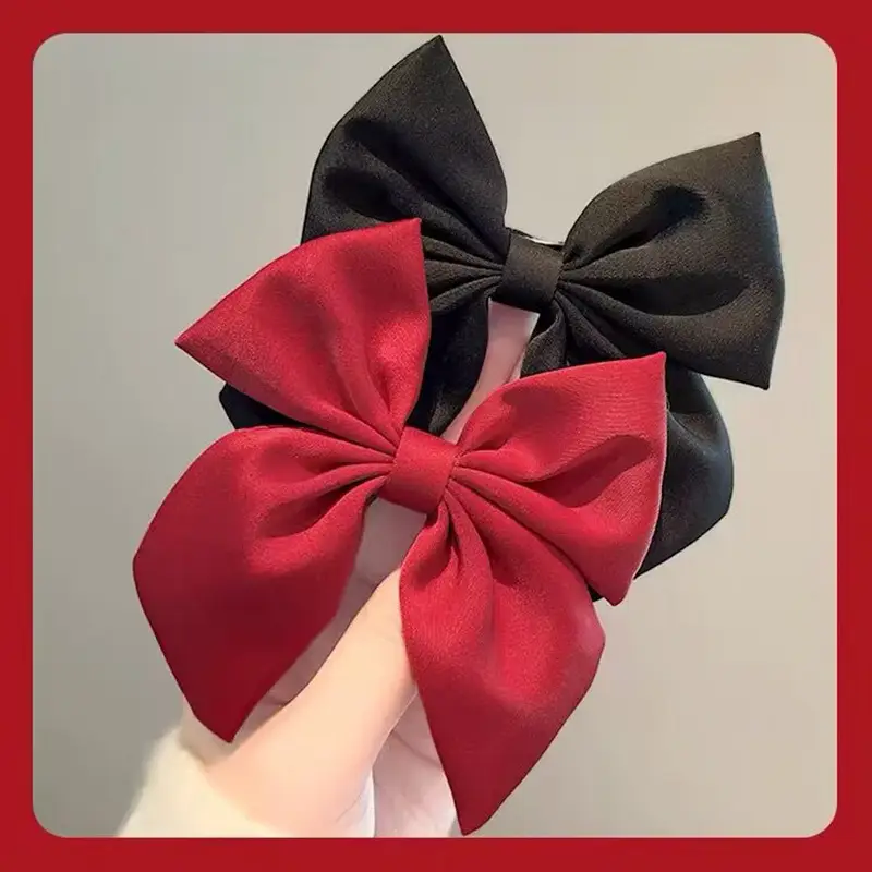 Black Bow Headband for Girls New Year Clip Back Hairpin — feature 37