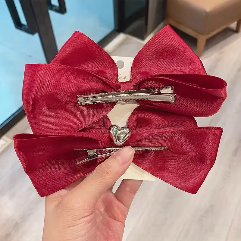Black Bow Headband for Girls New Year Clip Back Hairpin — feature 49
