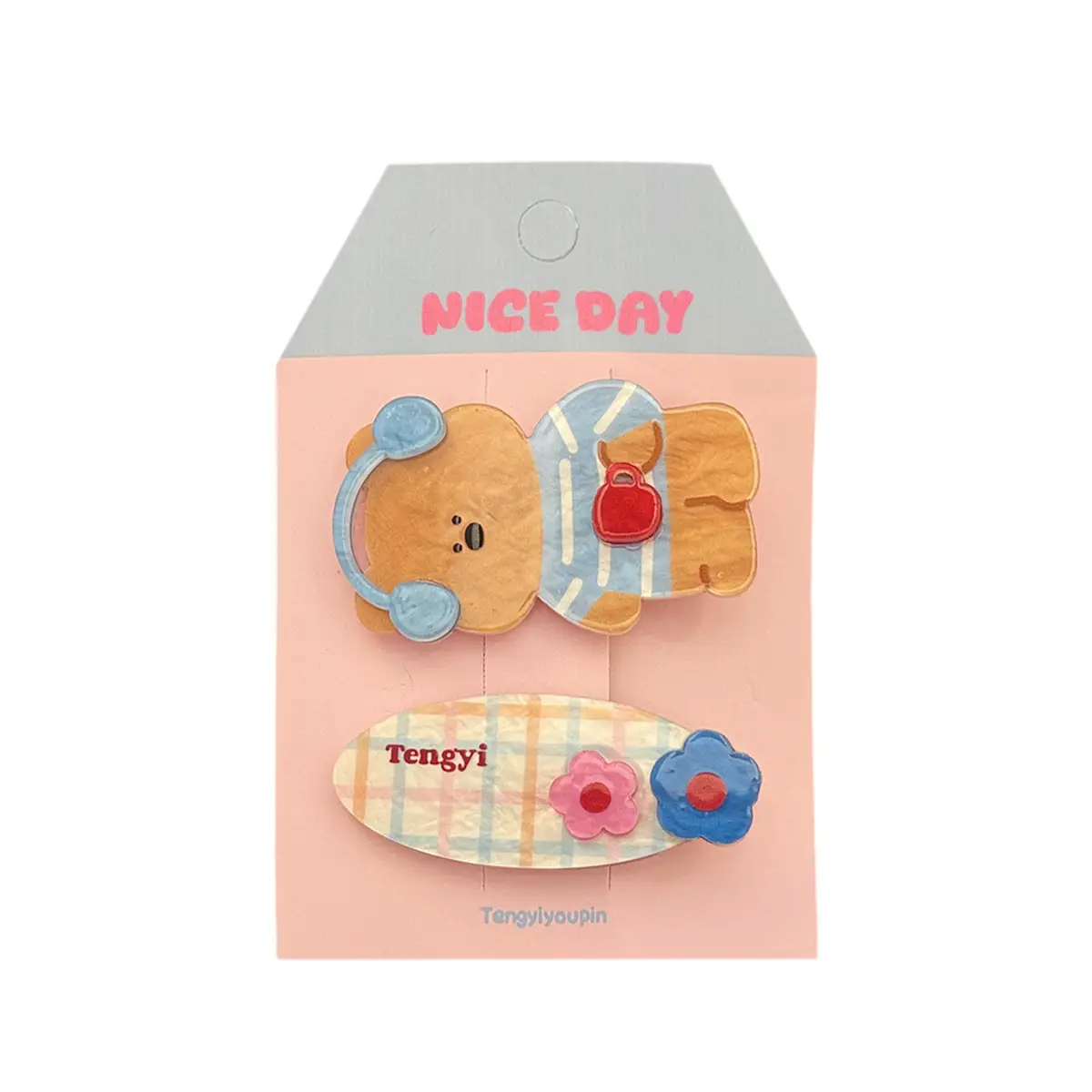 Cute Cartoon Puppy Hairpin Clip Set for Girls - Image 59